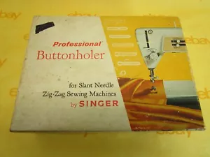 Singer Professional Buttonholer Slant Needle Zig-Zag Sew Machines - Picture 1 of 3