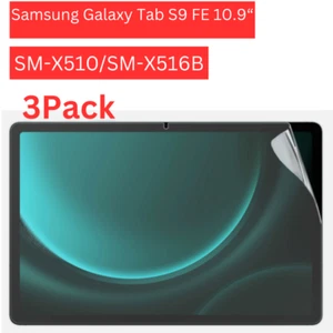 3 X Clear Screen Protector For Samsung Galaxy Tab S9 FE (10.9") SM-X510/X516B - Picture 1 of 3