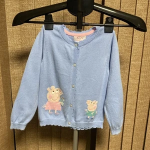 Peppa Pig Trotters London Cardigan Sweater 100% Cotton 4/5 Years - Picture 1 of 10