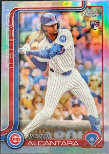 2025 Topps Chrome Refractor Parallel #173 Kevin Alcántara Chicago Cubs - Bild 1 von 2
