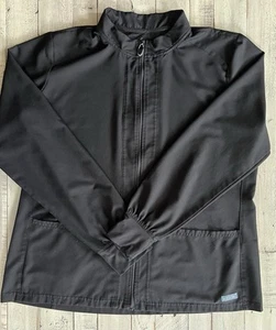 Chaqueta Médica Medcouture Mujer XL Insight Negra Cremallera Frontal y Bolsillos - Imagen 1 de 6