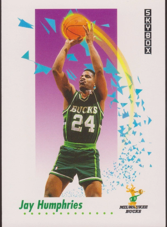 1991-92 Skybox #158 Jay Humphries Milwaukee Bucks Basketball Card - Image 1 of 1