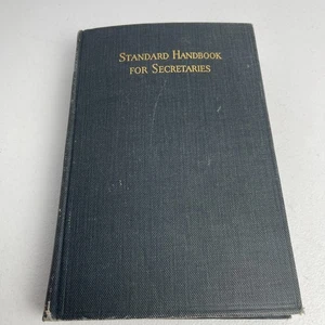 Standard Handbook for Secretaries - 1st/3rd Lois Irene Hutchinson 1936 vtg - Imagen 1 de 12
