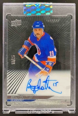 Bryan Trottier 2024 Upper Deck Clear Cut Outburst Auto /25 #CC-BT Islanders - Image 1 of 4