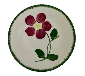 Blue Ridge Southern Pottery Betty 5 7/8" Saucer Plate Green Rim - Picture 1 of 7