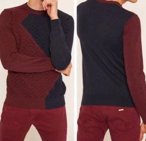 Armani Exchange Men's Size M Red/Black Long Sleeve Shirt - Picture 1 of 8