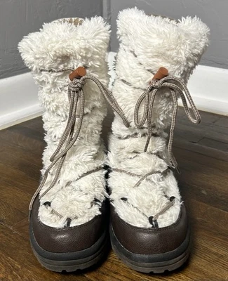 Muk Luks Gwen Womens Faux Fur & Sweater Snow Boot Size 10 Warm Winter Cozy - Image 1 of 4