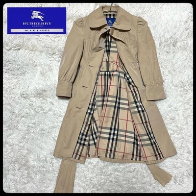 Burberry Blue Label Nova чек Тренч бежевый 36/M (США:S) 050914d - Изображение 1 из 4