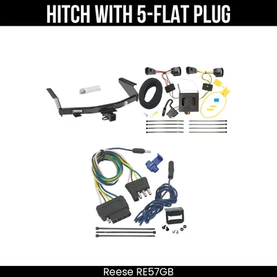 Сцепное устройство + 5-полосная проводка для 07–12 Dodge Nitro все модели 44559 приемник 2 дюйма - Изображение 1 из 4