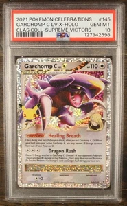 Pokémon Celebrations Classic Coll #145 Garchomp C LV.X-HOLO 2021 PSA 10 - Imagen 1 de 2