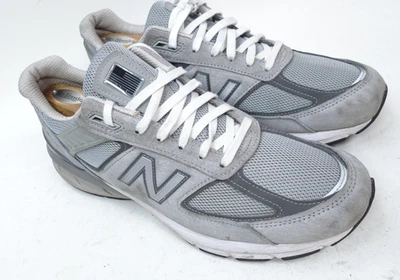 New Balance 990v5 Sneaker Shoes Men Size 12.5 D Made in USA Gray Running Suede - Image 1 of 4
