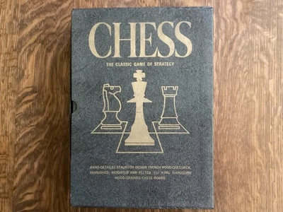 VINTAGE CHESS 3M BOOKSHELF GAME ( 1968)  2.5” KING WOOD PCS WOOD BOARD NO INSTRS - Image 1 of 4