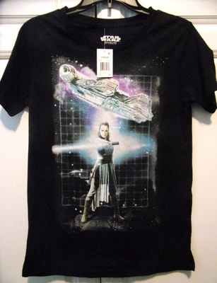 Star Wars - Rey и Millenium Falcon футболка - средний - новый с Ярлыками - Изображение 1 из 3