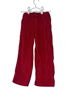 Pantalones de pana relajados rojos de vacaciones Vineyard Vines para niños talla 5 cintura ajustable Foto 1 de 3