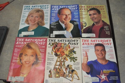 1993 The Saturday Evening Post Magazine Lot 6 Issues Arnold Schwarzenegger Xmas - Image 1 of 2