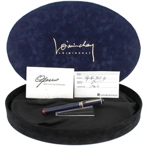2002 LOIMINCHAY OPUS LIMITED EDITION COBALT BLUE 18K BROAD NIB FOUNTAIN PEN - Picture 1 of 11