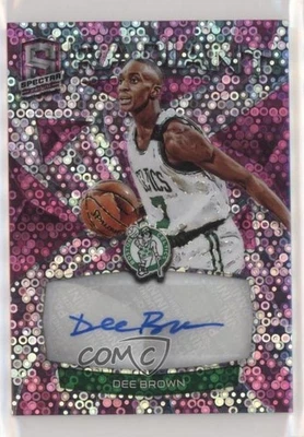 2018-19 Panini Spectra Radiant Signatures Neon Pink Prizm /25 Dee Brown Auto - Image 1 of 2