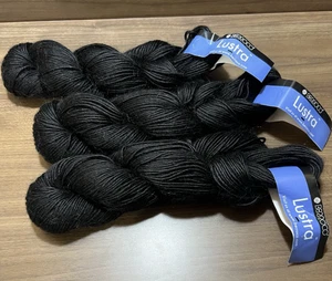 Berroco Lustra Garn schwarz #3134 Wolle/Tercel 3,5 Unzen/197 Yard pro Stück 3er Set - Bild 1 von 11