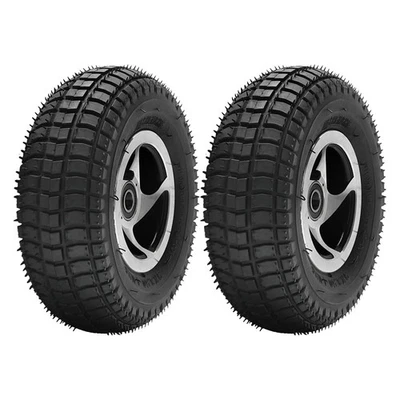 2 peças 9x3.50-4 roda de pneu dianteiro 19mm Fo Transaxle Go Kart ciclomotor scooter cadeira de rodas - Imagem 1 de 4