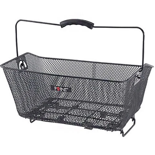 Point Fahrradkorb schwarz 40x30x17cm engmaschig