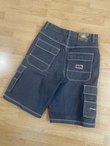 Y2K Regal Jeans Long Baggy Cargo Shorts Unique Details Throughout Jorts - Picture 1 of 6
