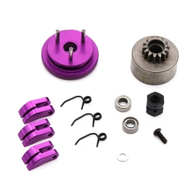 1set Clutch Bell 14T Gear Flywheel Cone & Engine Nut for 1/8 RC Model Nitro Car - Image 1 of 4