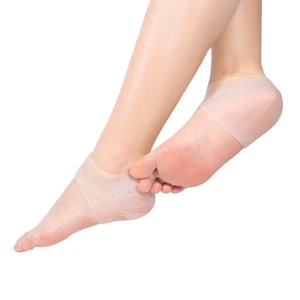 2X Gel Hidratante Silicona Talón Proteger Calcetines Pie Talón Mangas Agujeros de Aire BIEZ - Imagen 1 de 8