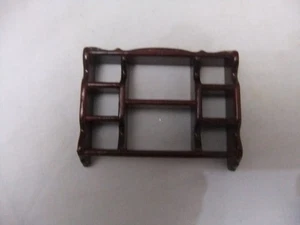 PUPPENHAUS MINIATUR MÖBEL IM MASSSTAB 1/12 MAHAGONI WANDREGALE - Bild 1 von 3