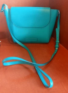 Vera Bradley Teal Faux Leather Crossbody Purse Very good condition - Picture 1 of 8