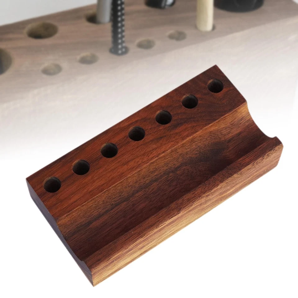 Wooden Pen Holder Pen Storage Rack Practical Makeup Brush Rack Sturdy - Image 1 of 1