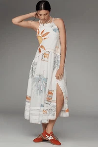 Neu Anthropologie Pilcro ärmelloses Twofer Midikleid XXS - Bild 1 von 12