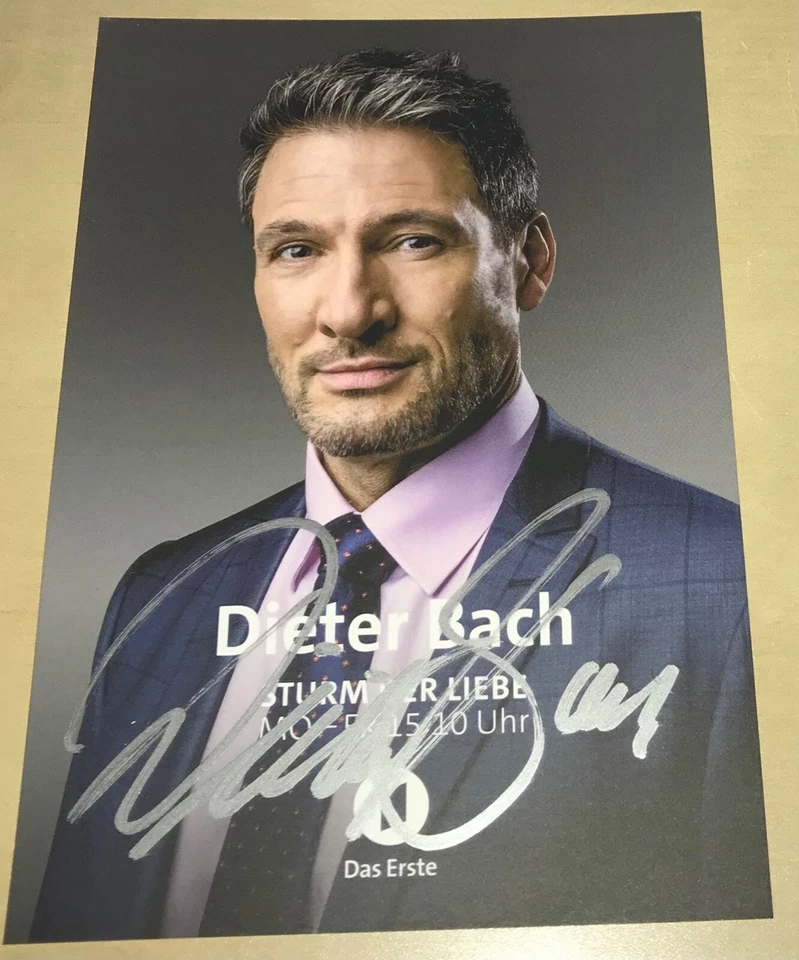 Dieter Bach Original Signierte Autogrammkarte Sturm der Liebe Autogramm #7 - Bild 1 von 1
