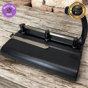 Vintage Commercial Office Heavy Metal 3 Hole Punch Master 3-25 Made in U.S.A. - Picture 1 of 7