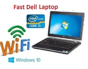FAST Dell Latitude E6320 Core i5 Windows 10 Windows 7 Laptop SSD HDD WIFI