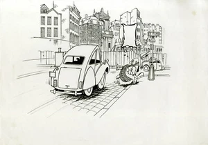 TURF LA NEF DES FOUS ENSEMBLE DE 3 DESSINS ORIGINAUX À L'ENCRE-1999 SIGNÉS - Imagen 1 de 3