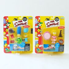 NEW The Simpsons Sunday Best Marge, Maggie and Lisa Action Figures VTG 2000's
