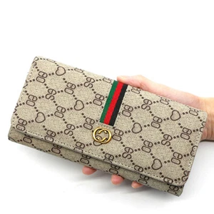 Mujer Moda Bolso sin asas Cartera Cuero Doble Pliegue Cartera Teléfono Bolso Moneda Tarjeta Soldaduras - Imagen 1 de 5