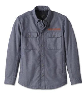 Harley Davidson Men Operative Riding Shirt Jacket - Peacoat 98101-23VM Sz Large - Picture 1 of 6