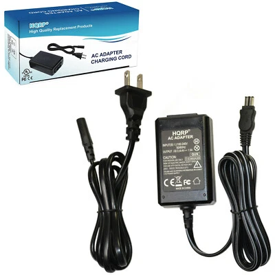 Adaptador de CA HQRP para cargador Sony Handycam DCR-TRV280 DCR-TRV285 TRV280E TRV285E Foto 1 de 4