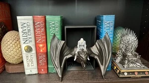 Emerging Dragon Rider Bookend/Book Nook | Bookish Decor | Unique 3D Printed Gift - Picture 1 of 5