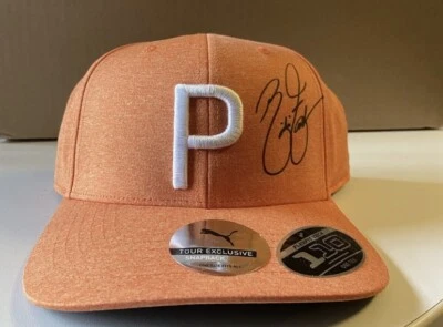2023 Rocket Mortgage Classic Winner *Rickie Fowler Autographed Orange Puma Hat - Image 1 of 4