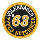 1963 Volkswagen Type 3 Notchback Embroidered Patch Olive Twill/YGld Iron/Sew-On