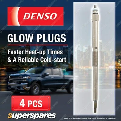 4x Denso Glow Plugs for Nissan Almera Tino V10 Navara D22 D40 Pathfinder III R51 - image 1 of 2