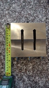 BRANSON ULTRASONIC WELDER HORN 416-570-1268 Silver Booster Maximum 5.5x5.25x1.5  - Picture 1 of 9