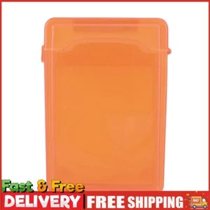 3.5 Inch IDE SATA HDD Hard Drive Disk Storage Box Plastic HDD Caddy Case(Orange) - Afbeelding 1 van 11