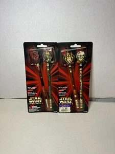 Star Wars Episode 1 The Phantom Menace Pencils and Eraser Toppers - Picture 1 of 2