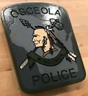 Police Osceola 3D routed patch plaque wood Sign Custom 
