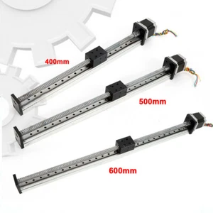 400/500/600mm CNC Linear Rail Guide Sliding Linear Actuator Nema23 Stepper Motor - Picture 1 of 30