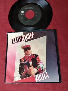 ELTON JOHN, NIKITA b/w  RESTLESS 45 RPM VINYL WITH ORIGINAL PICTURE SLEEVE - Picture 1 of 7