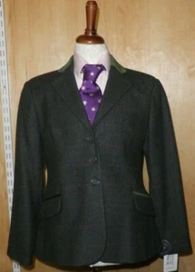 Tagg Elf Essen Childs Peat Green Tweed Show Jacket - Sizes 26" & 28" - Picture 1 of 2